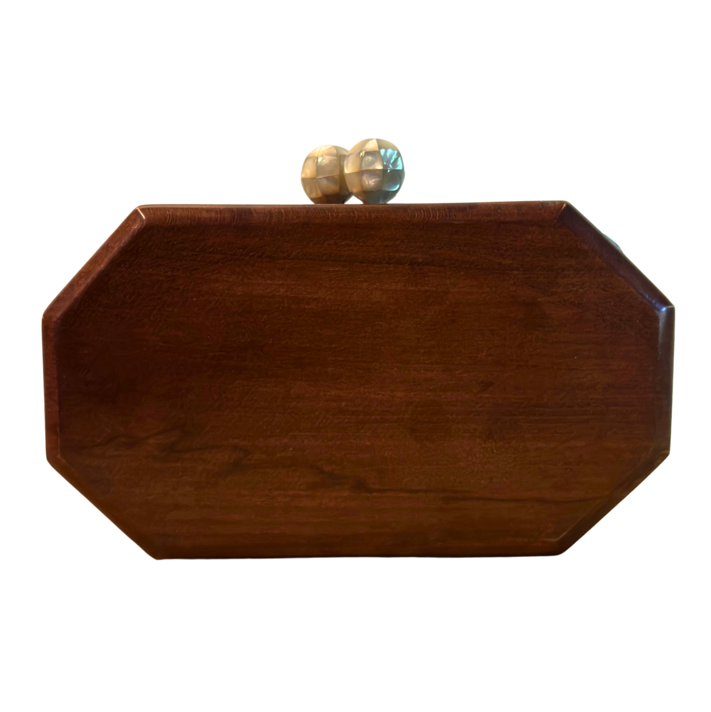 Jouri – Luxuriöse Damaszener Clutch mit Rosen-Perlmutt & Perlenkette