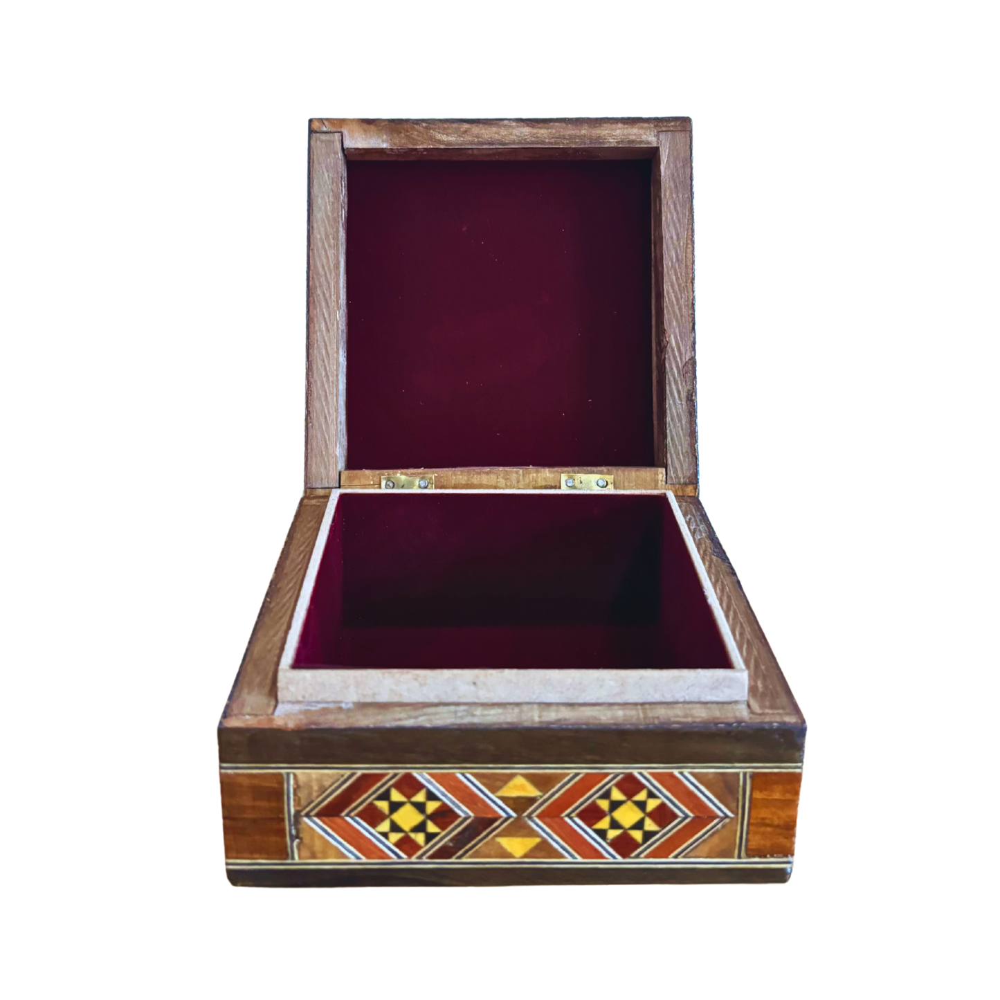 Damascene Mosaic Jewelry Box – Handmade with Mother of Pearl Inlay