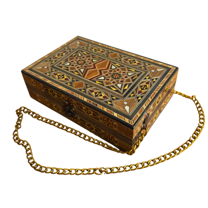 Damaszener Mosaik-Handtasche mit Perlmutt – Handgefertigte Orientalische Eleganz