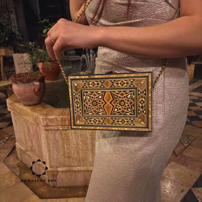 Damaszener Mosaik-Handtasche mit Perlmutt – Handgefertigte Orientalische Eleganz