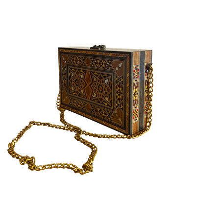 Damaszener Mosaik-Handtasche mit Perlmutt – Handgefertigte Orientalische Eleganz