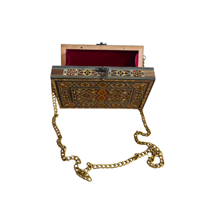 Damaszener Mosaik-Handtasche mit Perlmutt – Handgefertigte Orientalische Eleganz